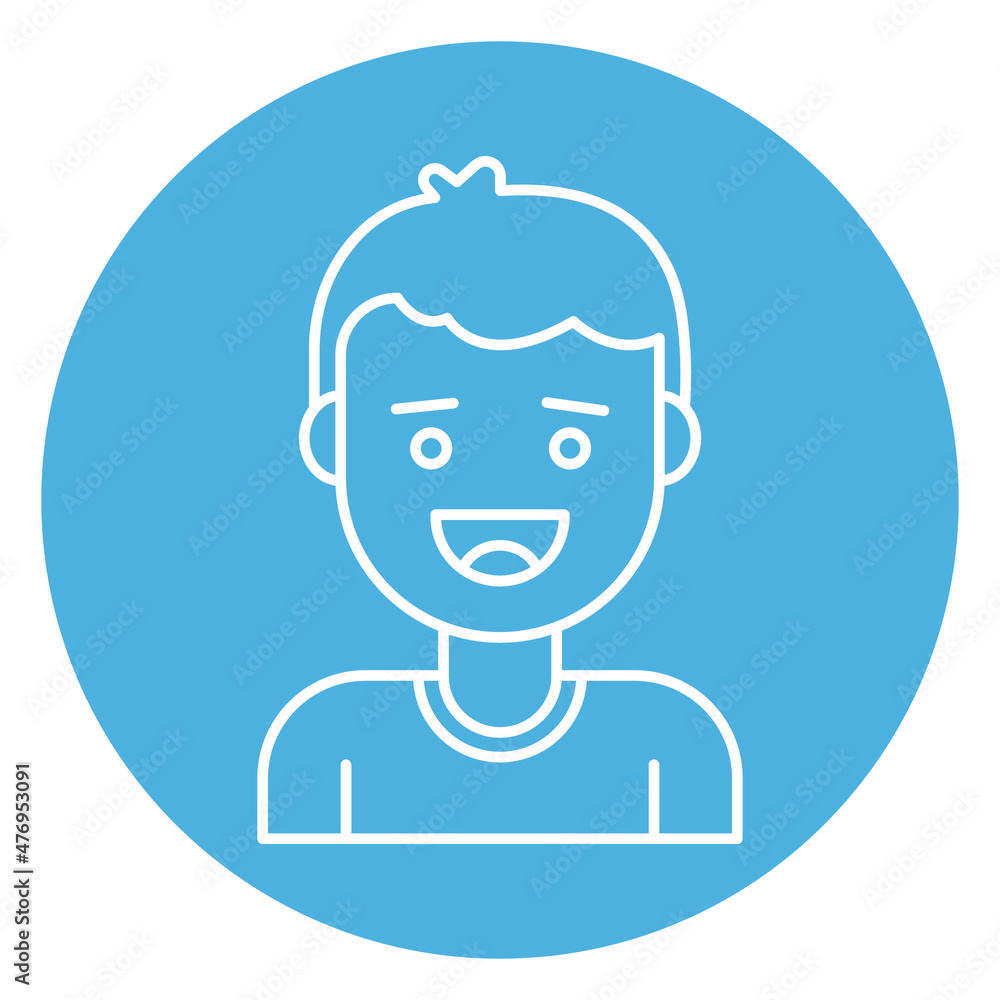 Male avatar Vector icon which is suitable for commercial work and easily modify or edit it

