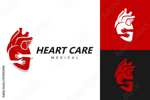 Illustration Vector Graphic of Heart Care Logo. Perfect to use for Health Sector Company