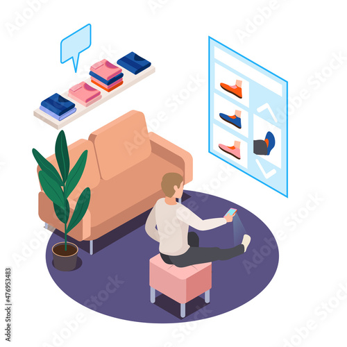 Smart Shopping Store Composition