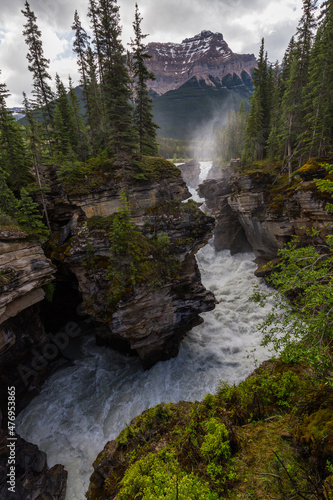 The deep raging falls of Athabasca