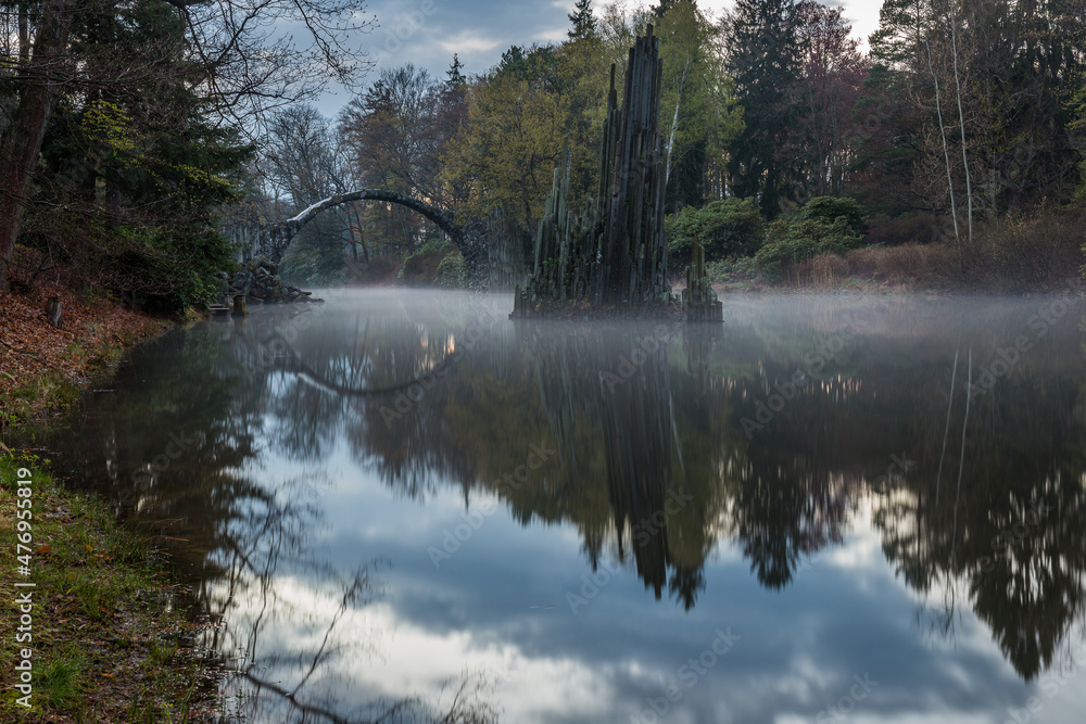 Rakotz Bridge (Rakotzbrucke, Devil's Bridge) in Kromlau, Saxony, Germany Rakotz Bridge (Rakotzbrucke, Devil's Bridge) in Kromlau, Saxony, Germany