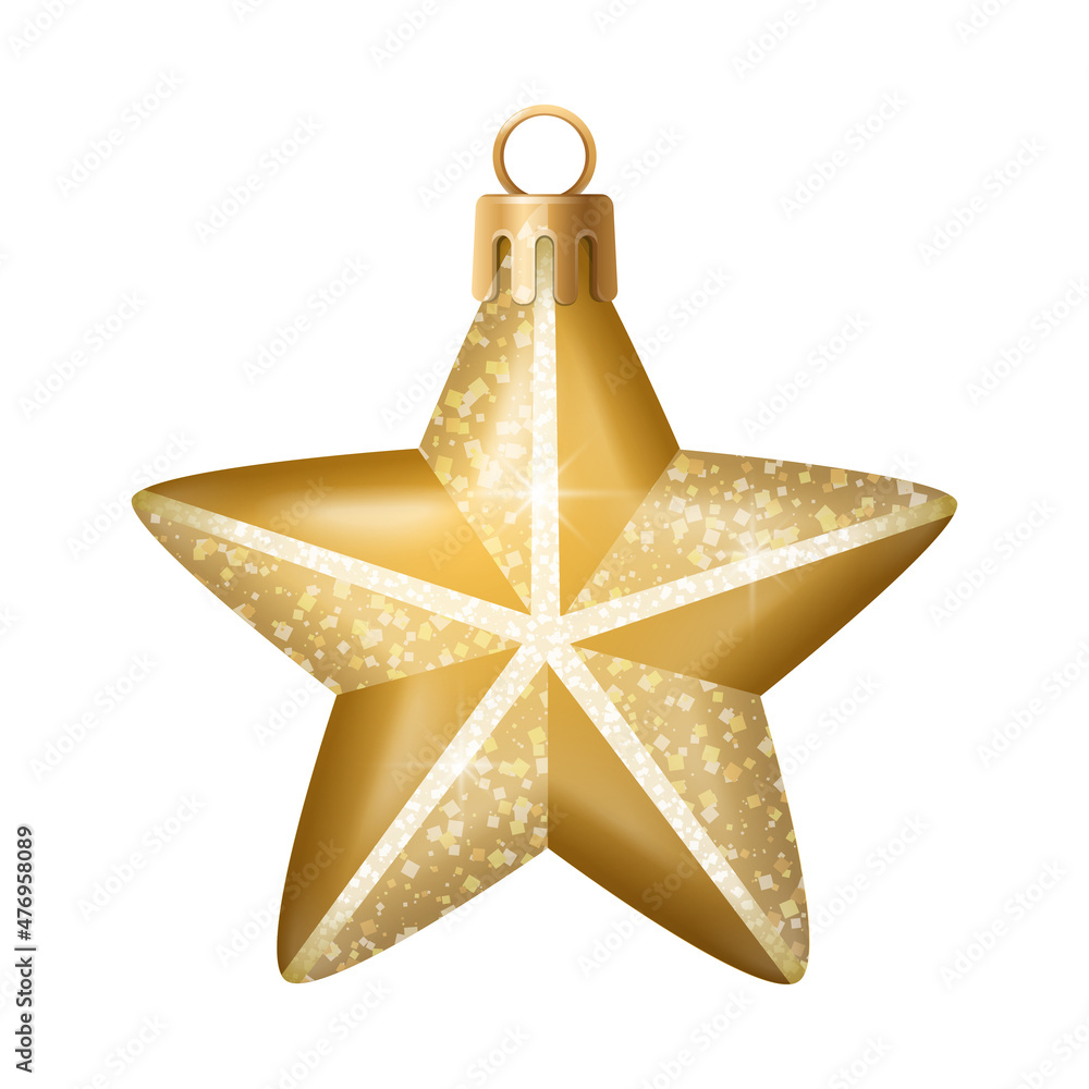 Golden Star Ornament Composition Golden Star Ornament Composition