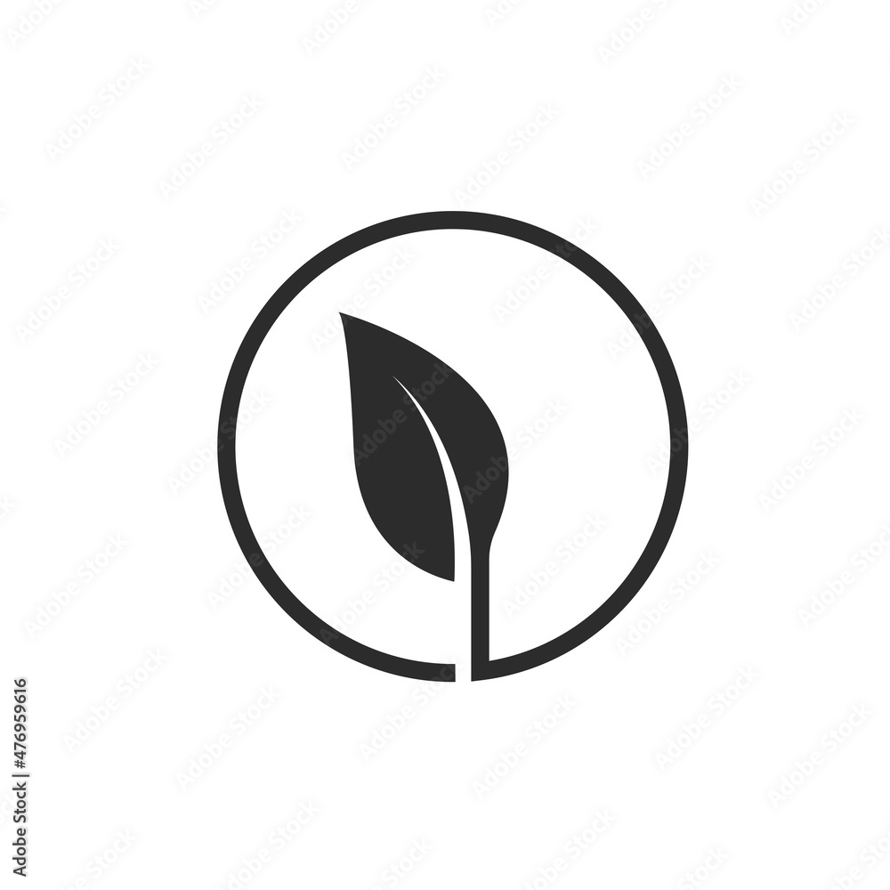 organic leaves icon vector design template organic leaves icon vector design template