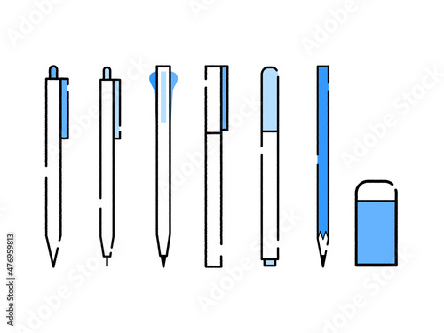 文房具　筆記用具　ペン　消しゴム