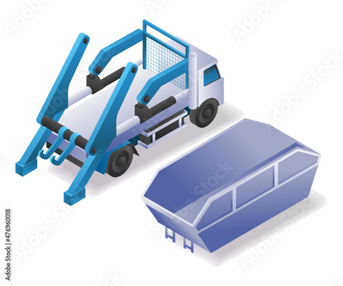 Trucks and dumpsters