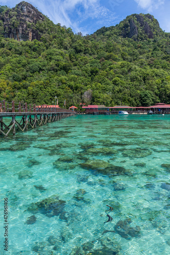 Clear water of Bohey Dulang  Tun Sakaran Marine park  Borneo
