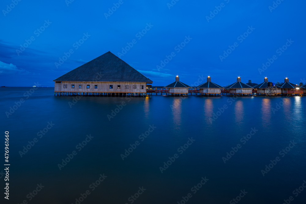 Fototapeta premium Semporna by night, Borneo