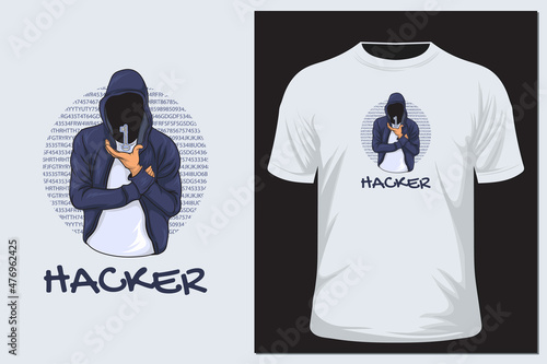 Vector illustration of a hoodie jacket character mascot, it can also be used for t-shirts
