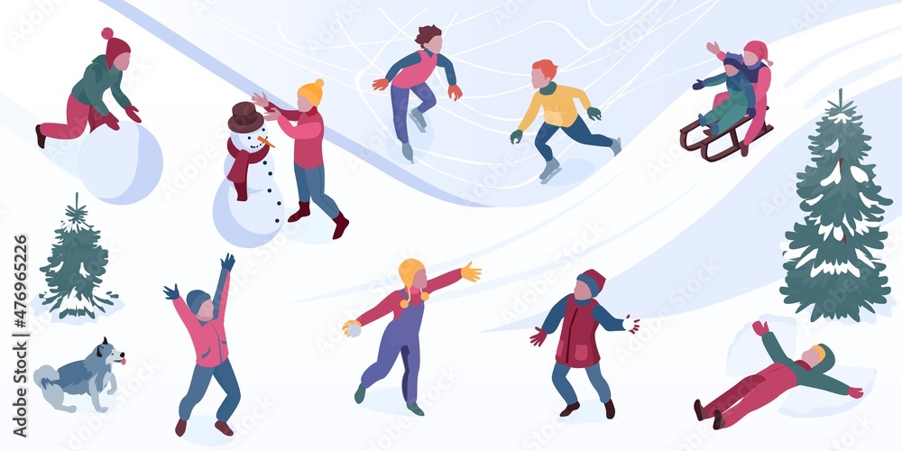 Winter Holidays Illustration Winter Holidays Illustration