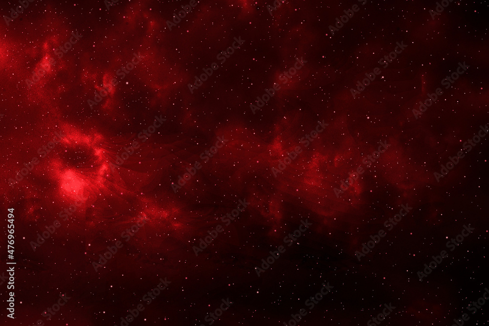 Red night sky galaxy background. Starry night sky.	
