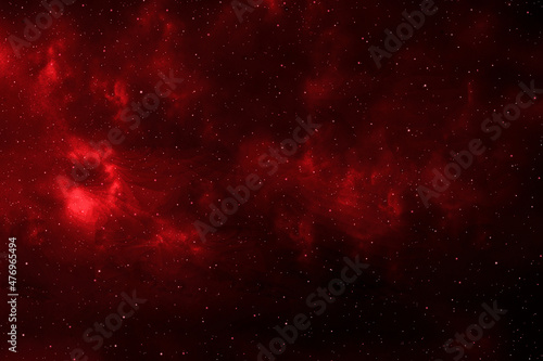 Red night sky galaxy background. Starry night sky. 