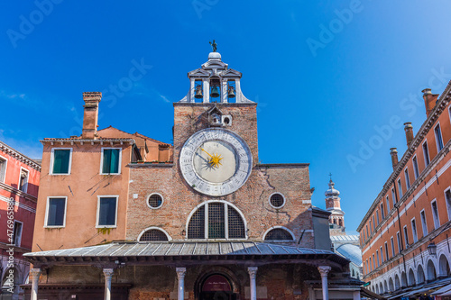 San Giacomo di Rialto Square and Church, Venice, Italy