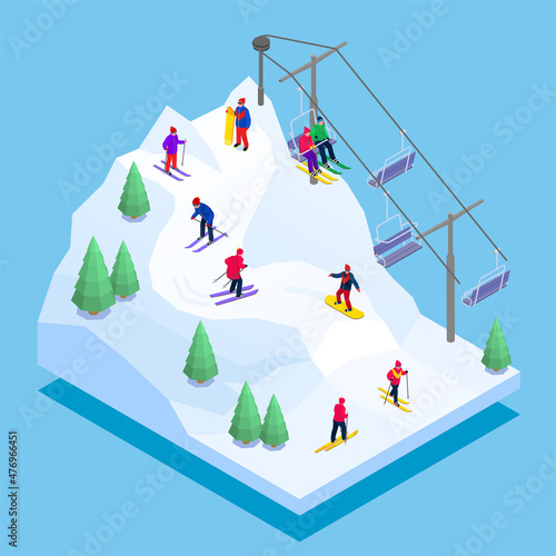 Winter Sports Composition