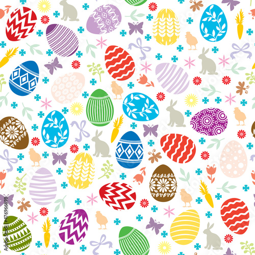 Easter decorative background pattern seamless