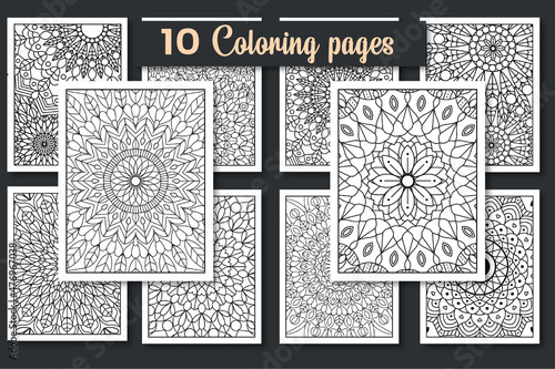KDP flower  coloring pages for kids and adults