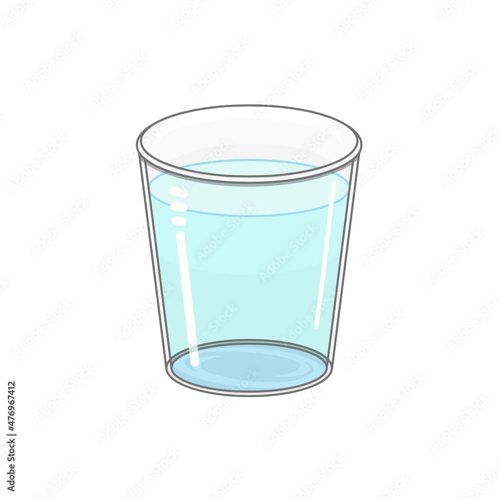 水が入ったグラス Stock イラスト Adobe Stock