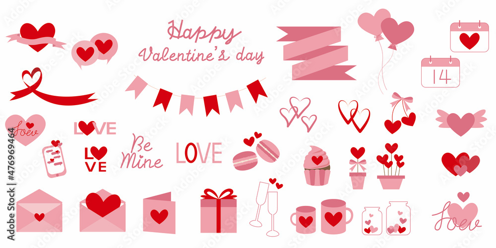 Set of Valentine's day icons. Heart and love icons for Valentine's day, Mother's day, Wedding day, Birthday. Love and Heart icon illustration. Set of Valentine's day icons. Heart and love icons for Valentine's day, Mother's day, Wedding day, Birthday. Love and Heart icon illustration.