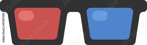 Free Download 3Dメガネの可愛いオシャレなイラスト - GFXLoad