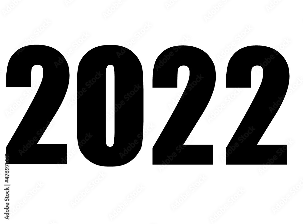 2022 Happy New Year BLACK
