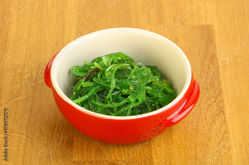 Japanese traditional seaweed salad Chukka