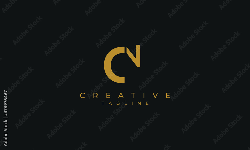 CN is creative logo with two color and classic design. CN is creative logo with two color and classic design.