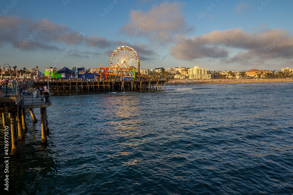 Naklejka premium Santa Monica Pier