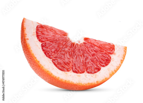 Grapefruit isolated on white