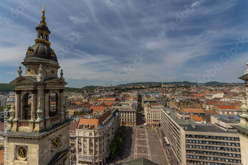 Center of Budapest  View from the St.Stephen Basilica.