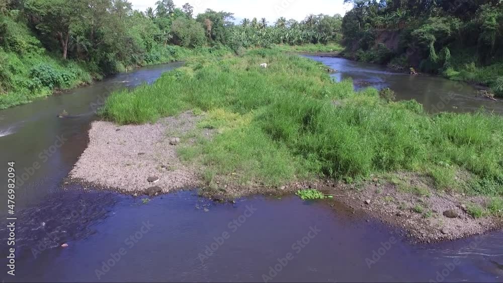 Riverine or river islands formed due to massive inundation and flooding