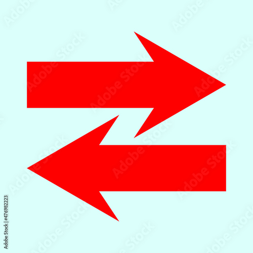 Free Download Red arrow icon vector EPS- 10 - GFXLoad