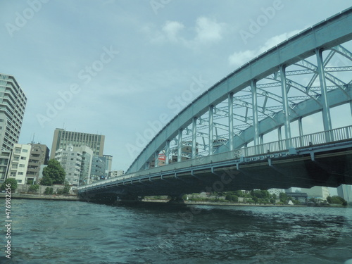 Crucero fluvial por el rio Sumida, Tokio, Japon. © Alberto