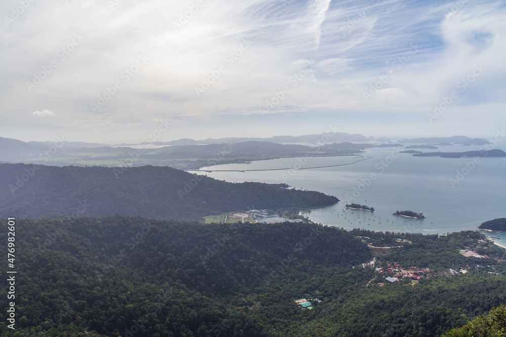 Cable car to the top of Langkawi island, Malaysia