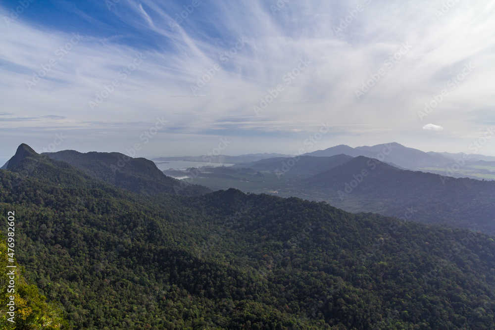 Cable car to the top of Langkawi island, Malaysia