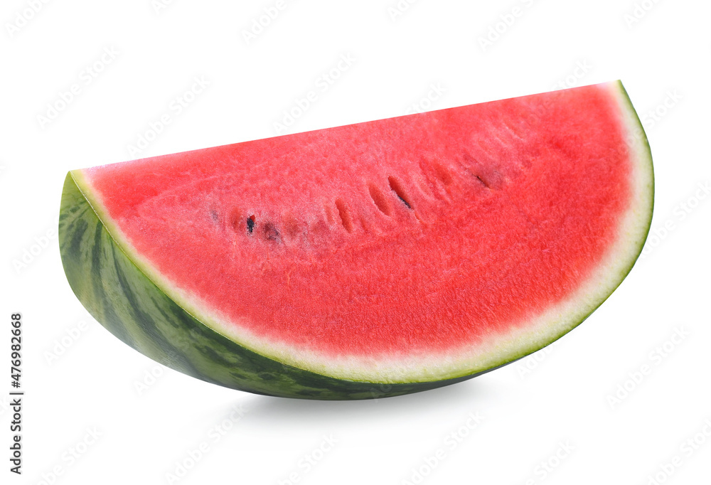 Sliced of watermelon isolated on white background. Sliced of watermelon isolated on white background.