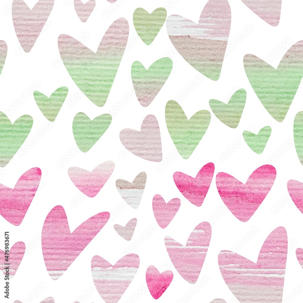 Seamless valentines pattern with hearts for postcard and gifts and cards Seamless valentines pattern with hearts for postcard and gifts and cards