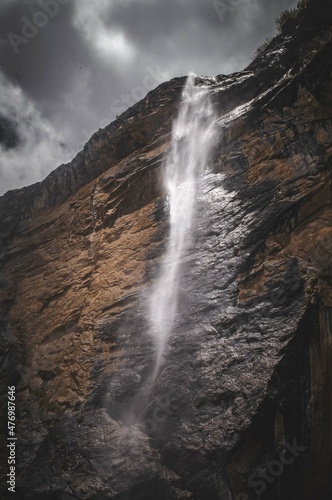 waterfall in the mountains