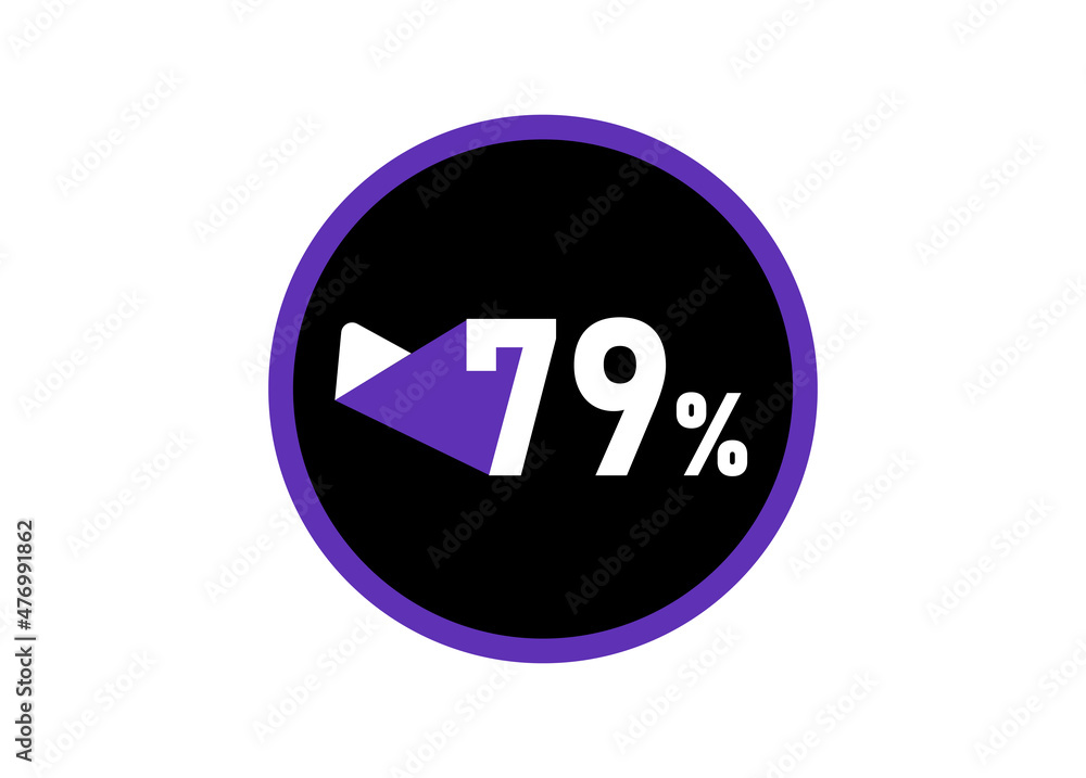 79% Round design vector, 79 percent images 79% Round design vector, 79 percent images