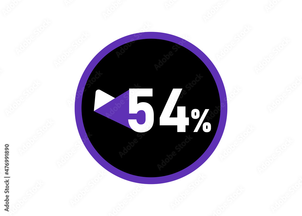 54% Round design vector, 54 percent images 54% Round design vector, 54 percent images