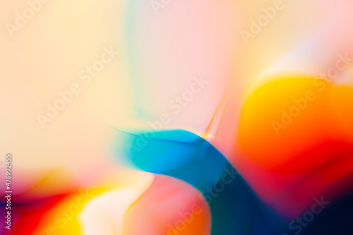 Creative chromatic color dispersion abstract effect art photo