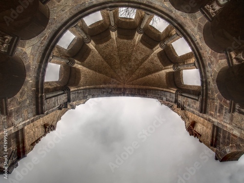 Wallpaper Mural Conceptual upward view of monastery ruin Heisterbach in the Siebengebirge in Germany Torontodigital.ca