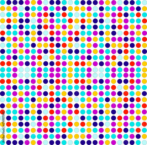 Mixed colorful circle dot luxury color tone pattern background, vector illustration decorative dotted, wallpaper and cover 