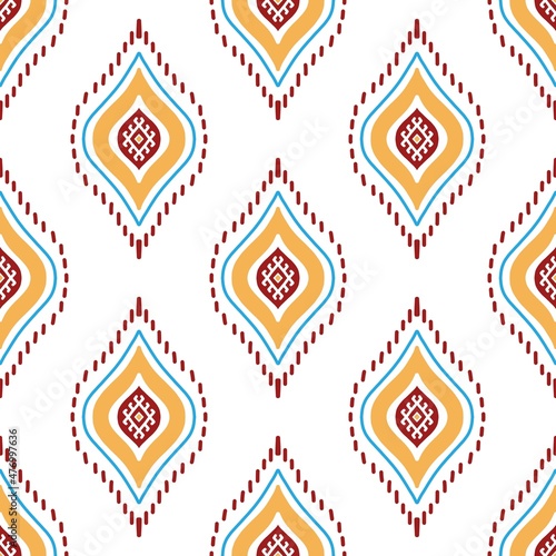 seamless pattern, Ikat ‘pattern ,Ethnic ,textile, tribal ,American, American ,Aztec, fabric ,geometric ,motif ,mandalas, native ,boho ,bohemian ,carpet ,india ,Asia ,illustrated 