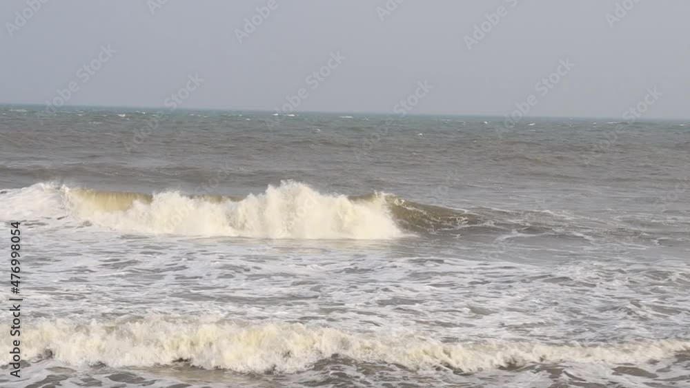 Beautiful beach and its water wave. It is beautiful to look at nature Beautiful beach and its water wave. It is beautiful to look at nature