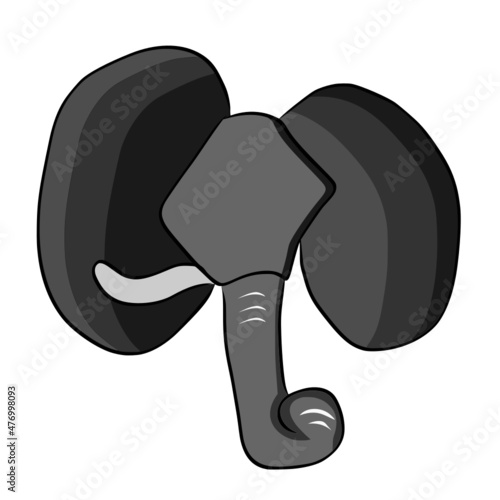 Logo simplifié d'une tête d'éléphant