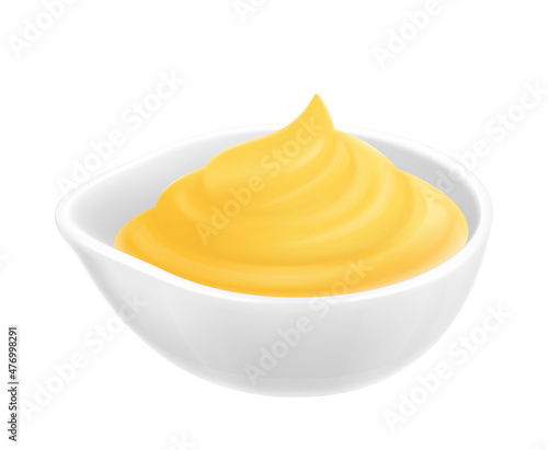 Cheese Sauce Realistic Composition