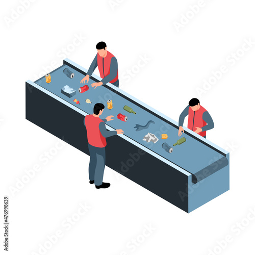Manual Garbage Sorting Composition