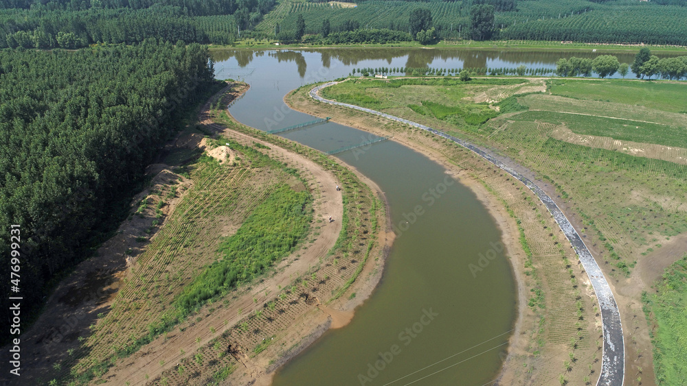 Canal natural scenery, North China