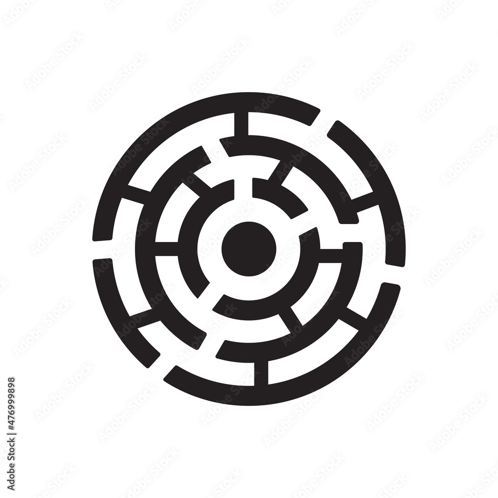 Maze icon ( vector illustration ) Maze icon ( vector illustration )