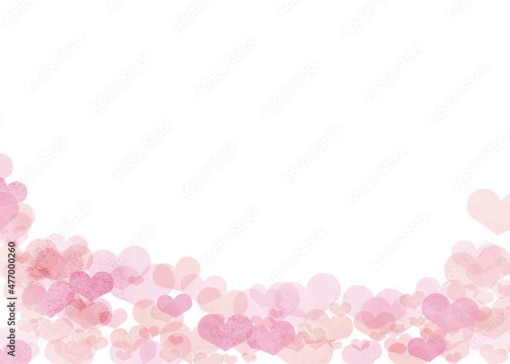 Cute heart background illustration pink Ver Cute heart background illustration pink Ver