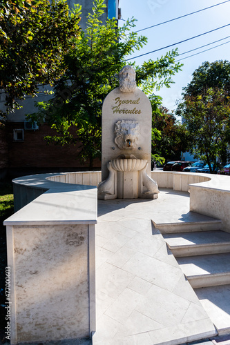 Hercules Spring (Izvorul Hercules), water with beneficial properties. Mangalia, Romania. photo